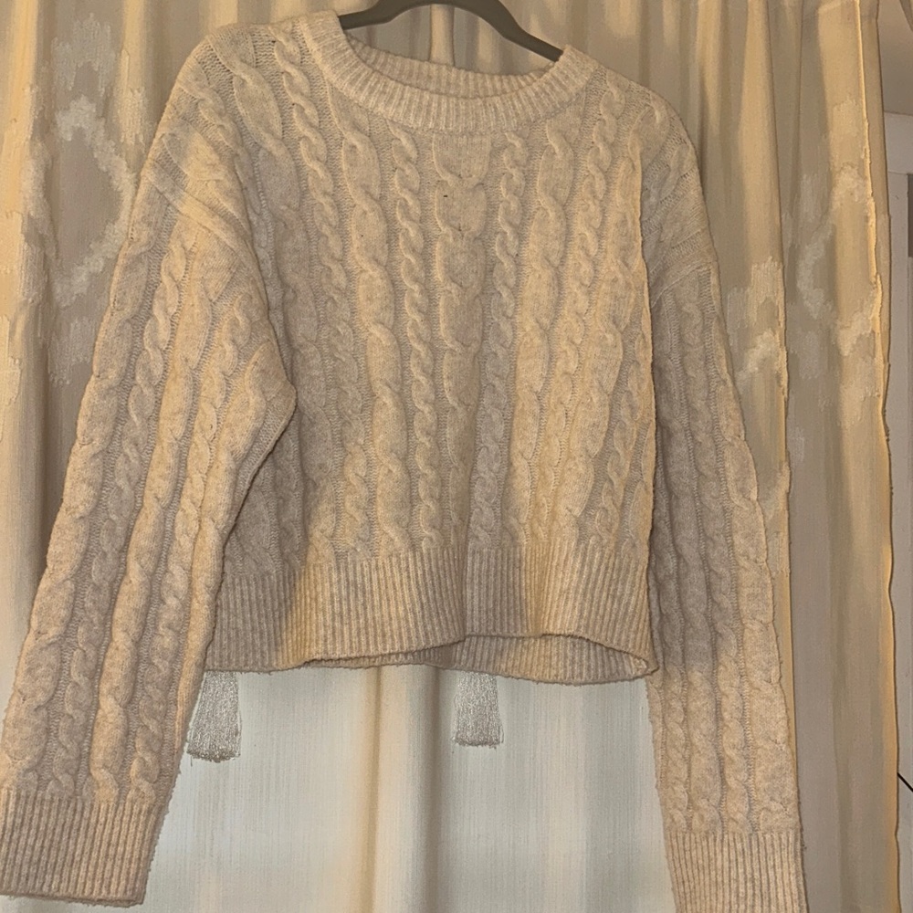 a new day Cable Knit Sweater - Cream